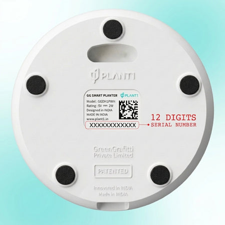 This is your dharā's serial number (12 digits)